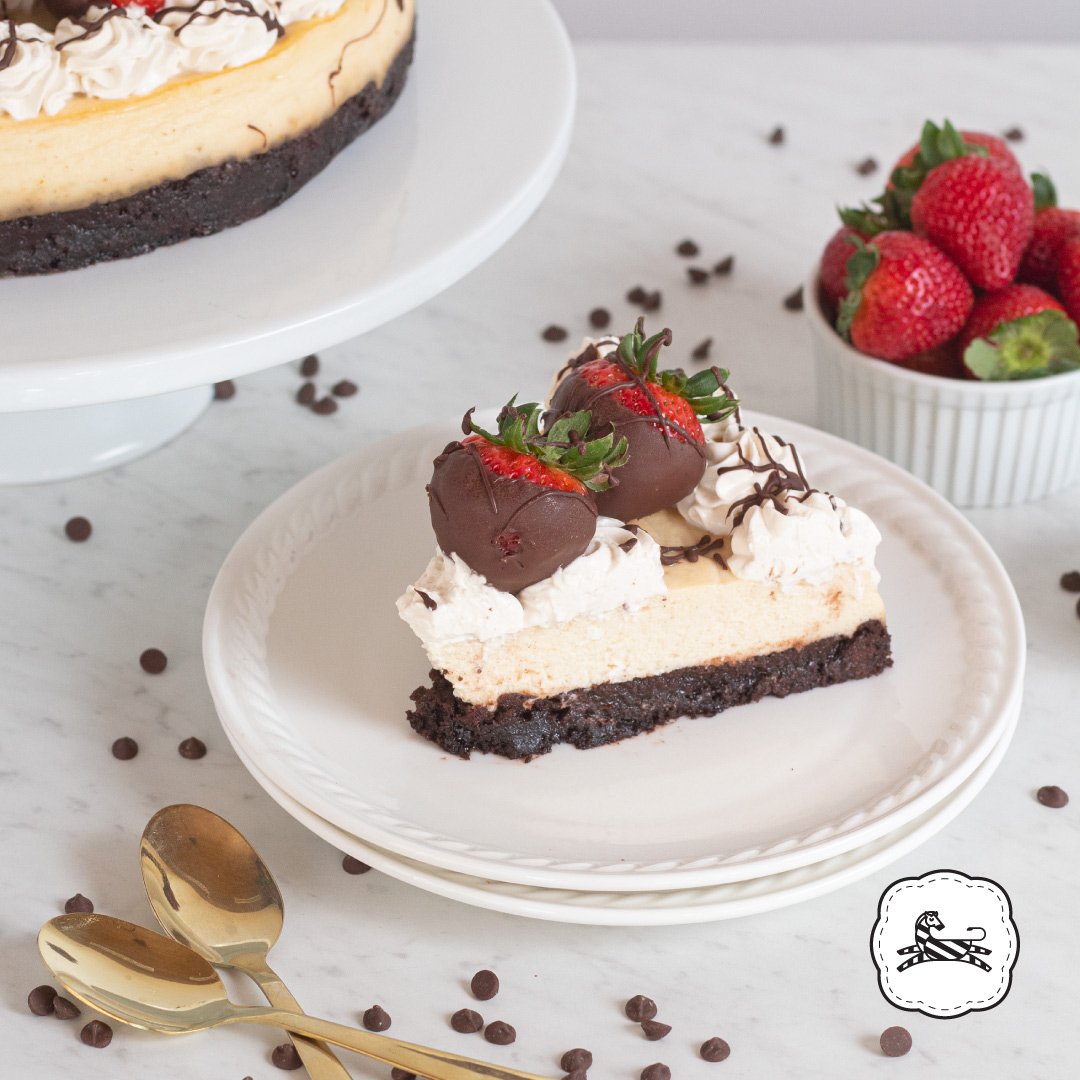 Suqiée Repostería - Cheesecakes - Brownie Cheesecake con Fresas