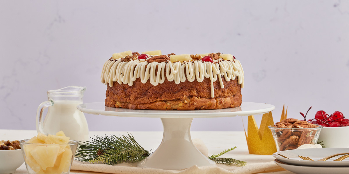 Rosca de Reyes de Manzana-Queso