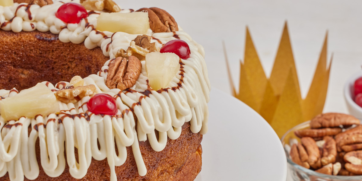 Rosca de Reyes de Manzana-Queso