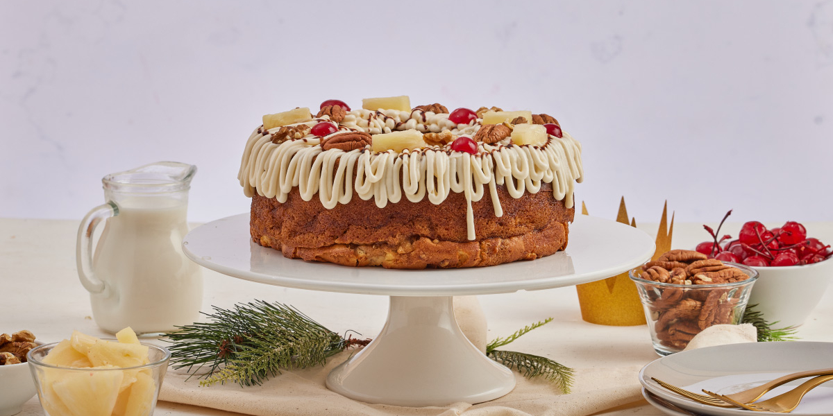 Rosca de Reyes de Manzana-Queso